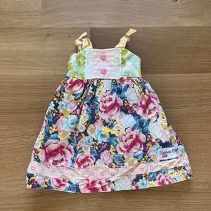 Adelaide Boutique Floral Patchwork Cotton Dress Baby Girl size 12M 18M